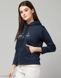 Trendy Hoodie For Women - Black, s-64963839, XL