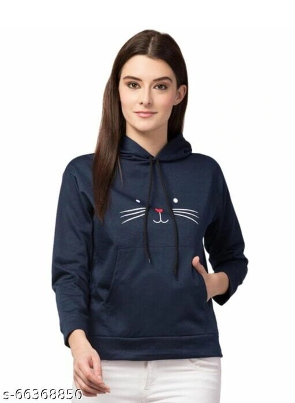 Trendy Hoodie For Women - Black, s-64963839, XL