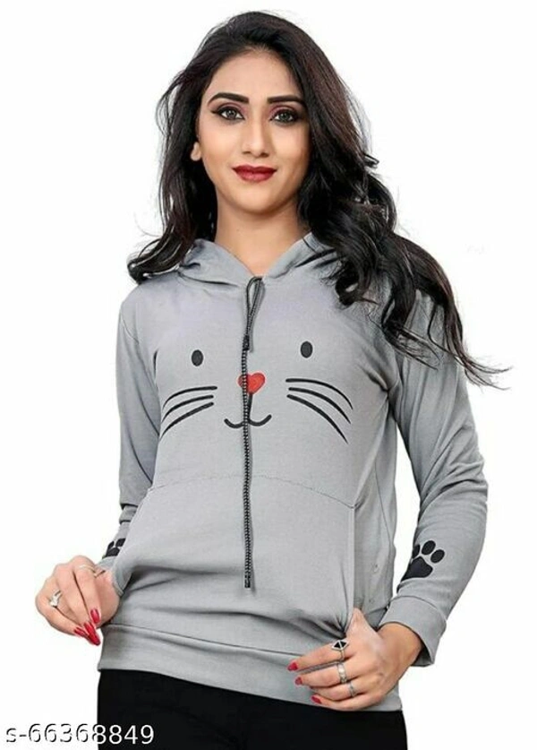 Trendy Hoodie For Women - Black, s-64963839, XL