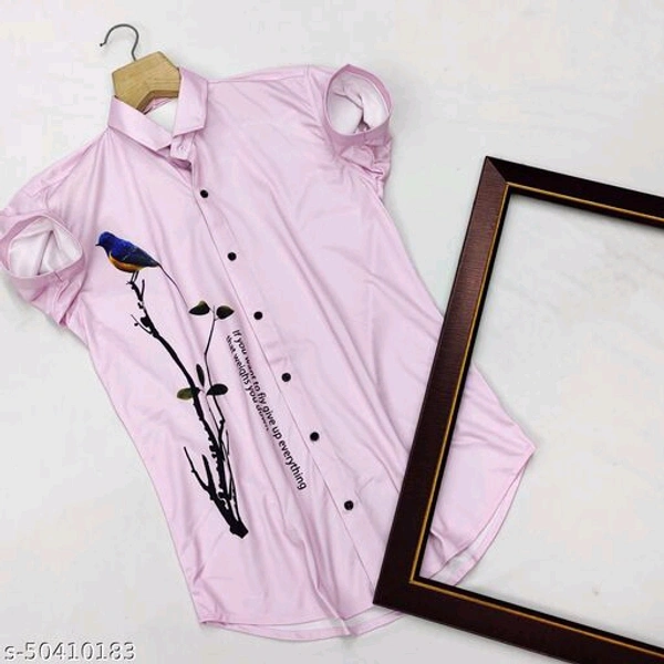 Trendy Retro Women Shirts - Sky blue, s-50410180, S