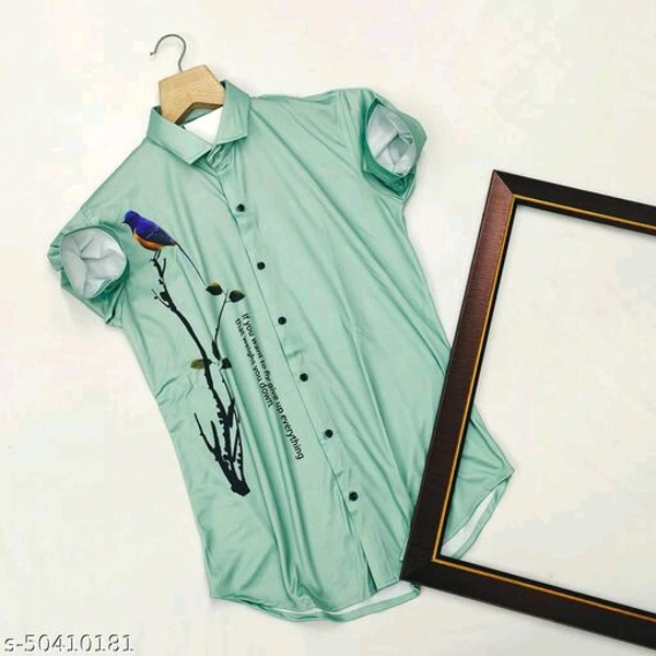 Trendy Retro Women Shirts - Green, s-50410181, XL