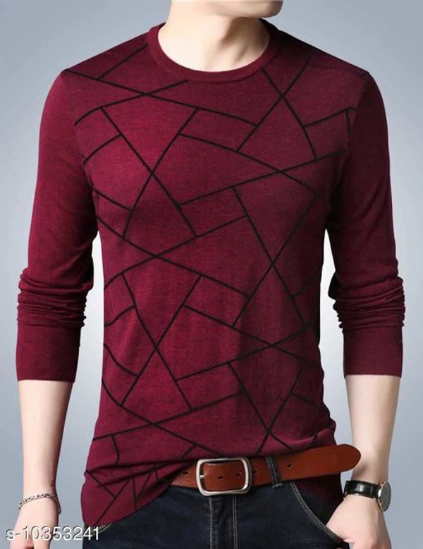 Mens tshirt - s-10353241, Maroon, M