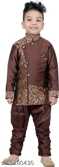 Catalog Name:*Graceful Boys Ethnic  - Brown, s-59280430, 5-6 years