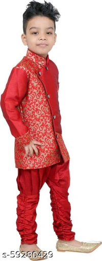 Catalog Name:*Graceful Boys Ethnic  - Brown, s-59280430, 6-7 years