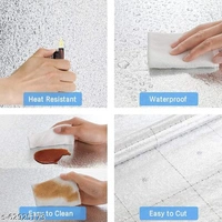 Kitchen Oil-Proof Waterproof Aluminum Foil High Temperature Paper Wall Stickers Stove Cabinet Film (Silver, 60 x 200 cm) - Silver, Pvc, s-63925274, free size