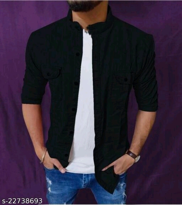 MAJESTIC MAN COTTON SHIRT - Blue, s-22738700, L