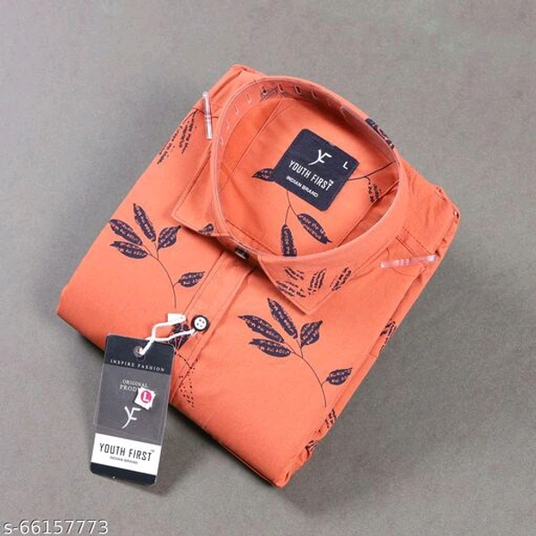 MEN FLOWER  PRINT SHIRT - s-66157775, White, L