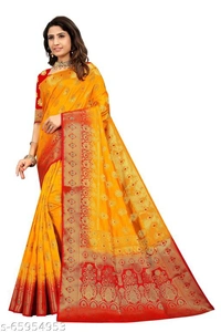 Ganga kanjivaram silk saree with zari blouse - Red, s-65954956