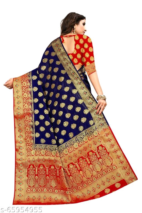 Ganga kanjivaram silk saree with zari blouse - Pink, s-65954954
