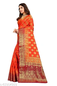 Ganga kanjivaram silk saree with zari blouse - Blue, s-65954957