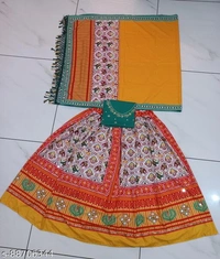NEW N D FASHION BY HEAVY  BUTTER SILK MIRROR WORK  PATOLA DESIGN CHOLI. - Free size