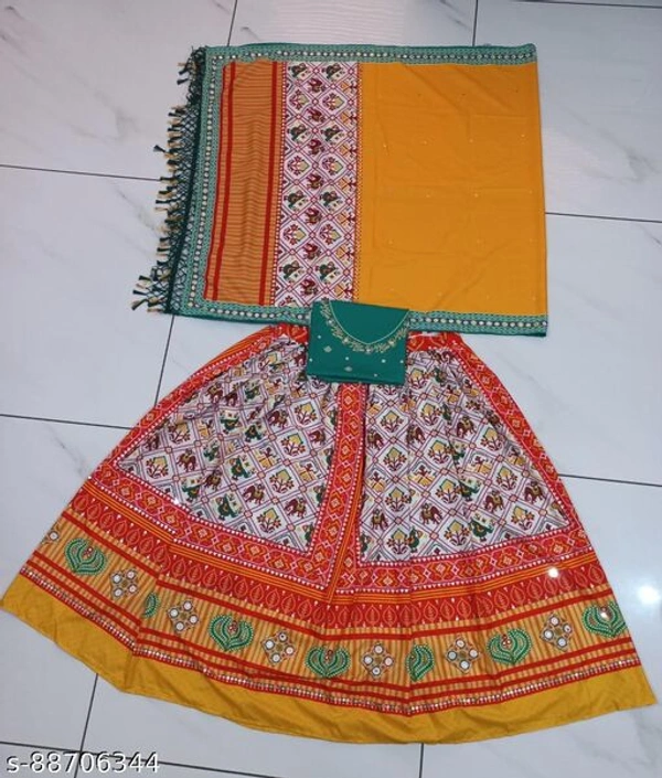 NEW N D FASHION BY HEAVY  BUTTER SILK MIRROR WORK  PATOLA DESIGN CHOLI. - Free size