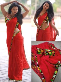 Abhisarika Pretty Sarees - Blue, Free size, s-51094094