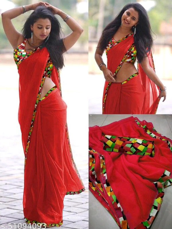 Abhisarika Pretty Sarees - s-51094093, Red, Free size