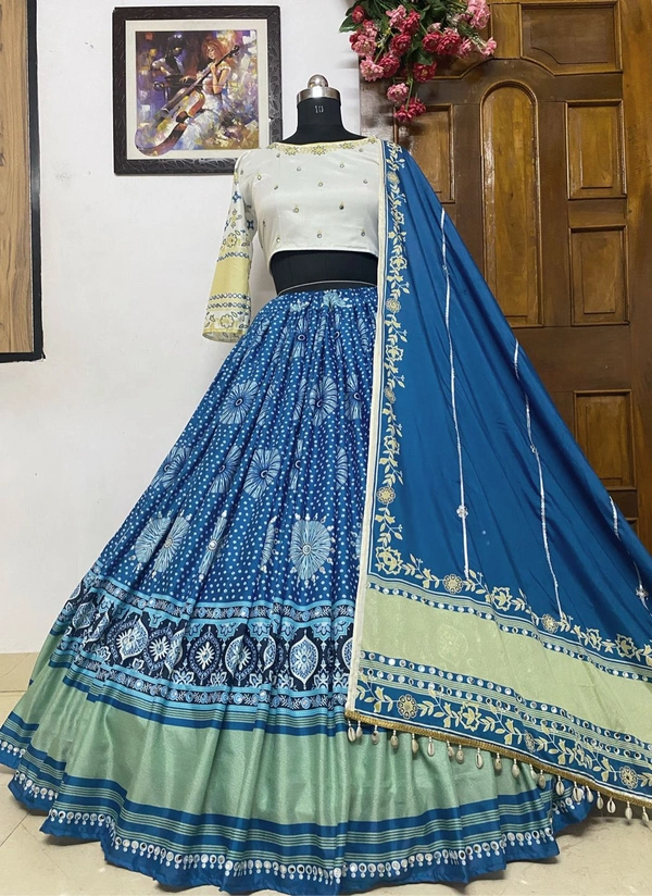 LC 662❤️PRESENTING NEW DESIGNER PRINTED LAHENGA CHOLI❤️(AM) - Free Size