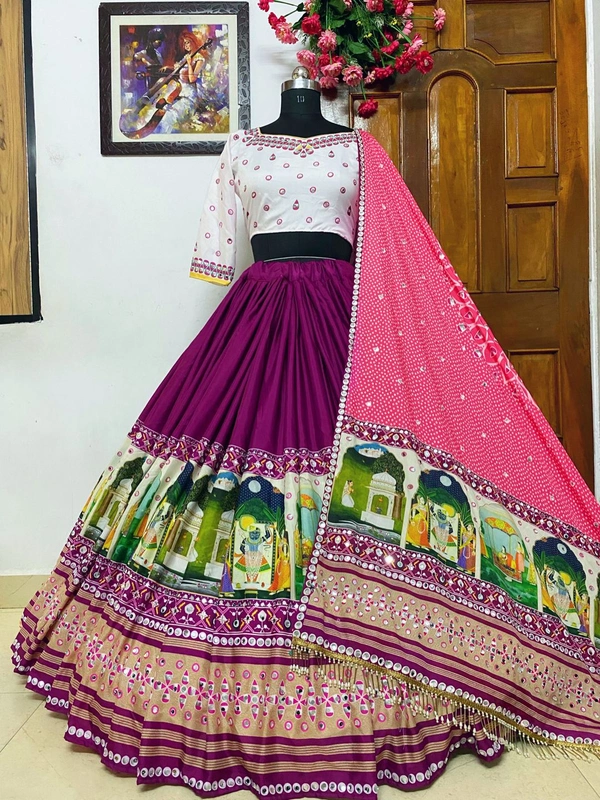 LC 695 (Am)❤️PRESENTING NEW DESIGNER PRINTED LAHENGA CHOLI❤️ - Free Size