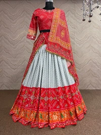 (Am) LC 703 ❤️PRESENTING NEW DESIGNER PRINTED LAHENGA CHOLI❤️ - Free Size