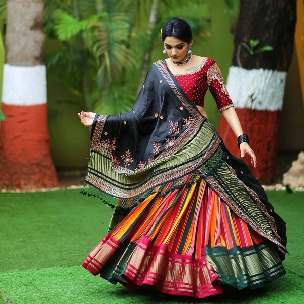 LC 598(Am)❤️PRESENTING NEW DESIGNER PRINTED LAHENGA CHOLI❤️ - Free Size