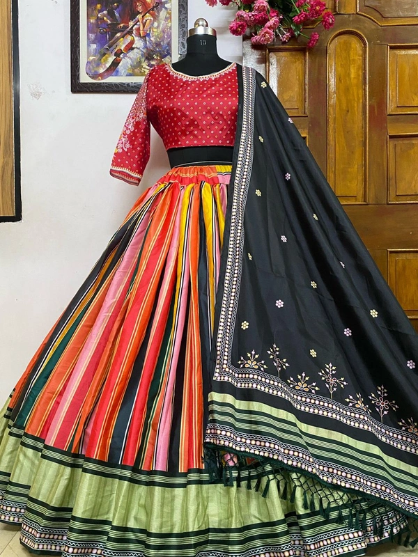 LC 598(Am)❤️PRESENTING NEW DESIGNER PRINTED LAHENGA CHOLI❤️ - Free Size