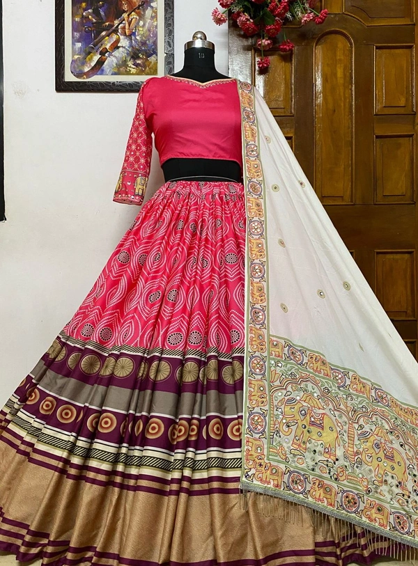 LC 709(am)❤️PRESENTING NEW DESIGNER PRINTED LAHENGA CHOLI❤️ - Free Size
