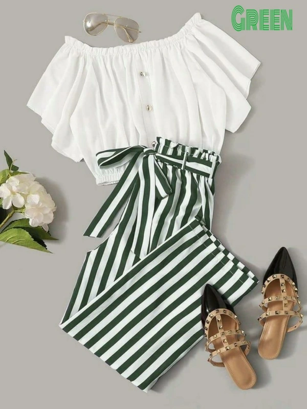 *Top + Plazzo*(am) - Green Plazo