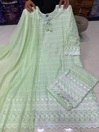 *NEW CHIKEN KARI KURTI PENT DUPPTA LAUNCH 🌸*(am) - Grey, XL