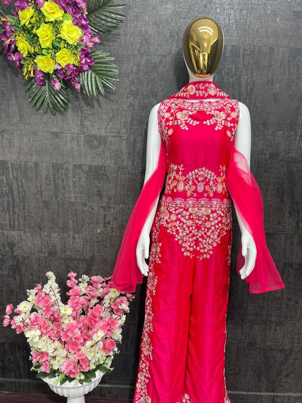 *LUNCHING NEW DESIGNER PARTY WEAR JAM SUITI WITH DUPATTA*(am)