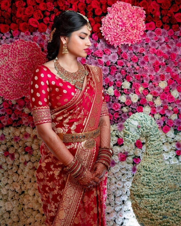 🔥 *Presenting Enchanting Yet Breathable Organic Banarasi Sarees For Intimate And Big Fat Indian Weddings, That Are Light On Your Skin And Uplift Your Wedding Shenanigans.*🔥(am)