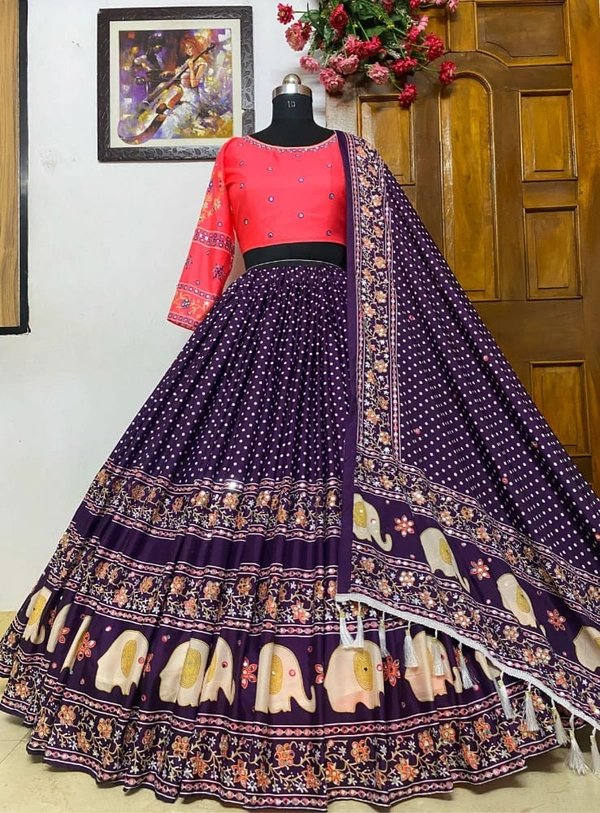 *LC 792*❤️PRESENTING NEW DESIGNER PRINTED LAHENGA CHOLI❤️(am)