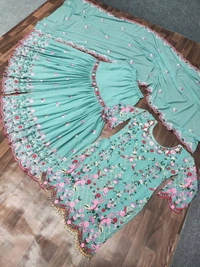 👗💥*Launching New Đěsigner Party Wear Look Top Plazzo and Dupatta In 2 Colours*💥👗(am) - Green