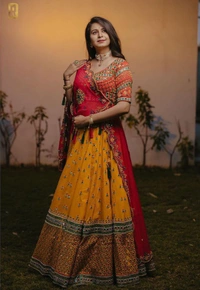 LC 643❤️PRESENTING NEW DESIGNER PRINTED LAHENGA CHOLI❤️(am)