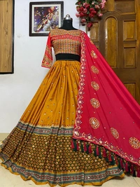 LC 643❤️PRESENTING NEW DESIGNER PRINTED LAHENGA CHOLI❤️(am)