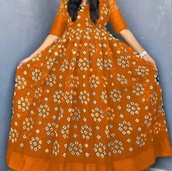 *👉❤️PRESERNTING NEW STYLISH GOWN WITH DUPATTA  AND BELT 👍* (Am) - Yellow