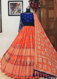 LC 797*❤️PRESENTING NEW DESIGNER PRINTED LAHENGA CHOLI❤️(am)