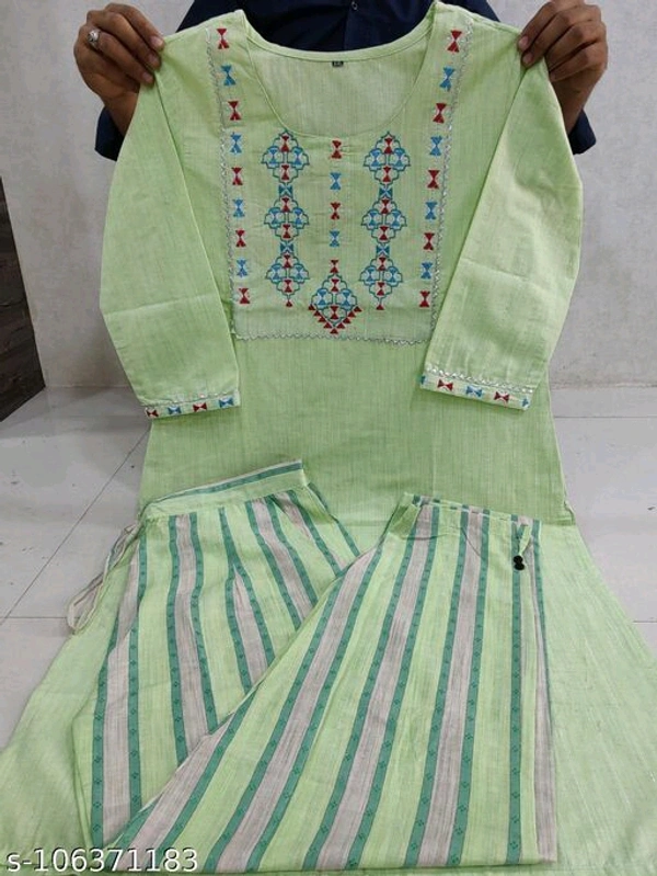 Banita Refined Women Kurta Sets(M) - XXXL(Size 46), Green