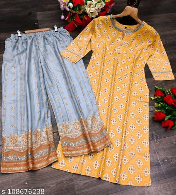 Catalog Name:*Trendy Alluring Women Kurta Sets*(M) - Yellow, M