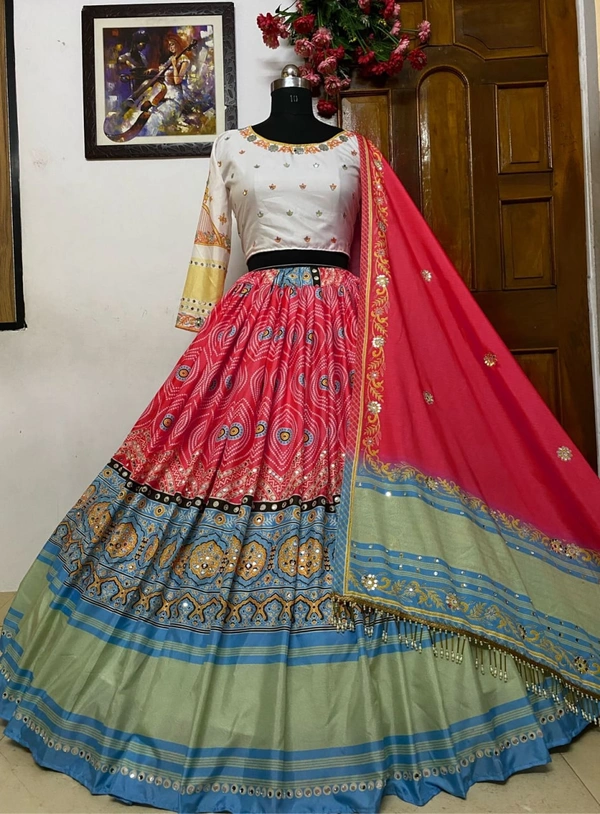 LC 684❤️PRESENTING NEW DESIGNER PRINTED LAHENGA CHOLI❤️(am)