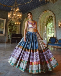 LC 744❤️PRESENTING NEW DESIGNER PRINTED LAHENGA CHOLI❤️(am)