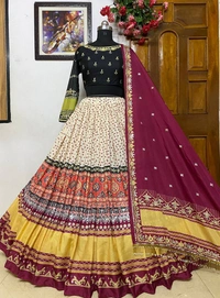 *LC 728*❤️PRESENTING NEW DESIGNER PRINTED LAHENGA CHOLI❤️(am)