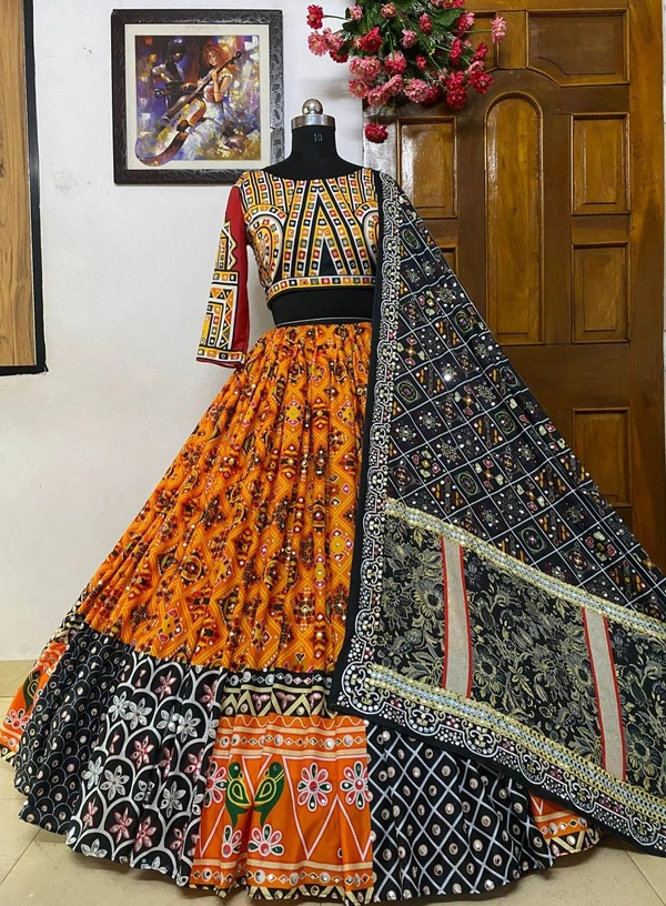 *LC 749*❤️PRESENTING NEW DESIGNER PRINTED LAHENGA CHOLI❤️(am)