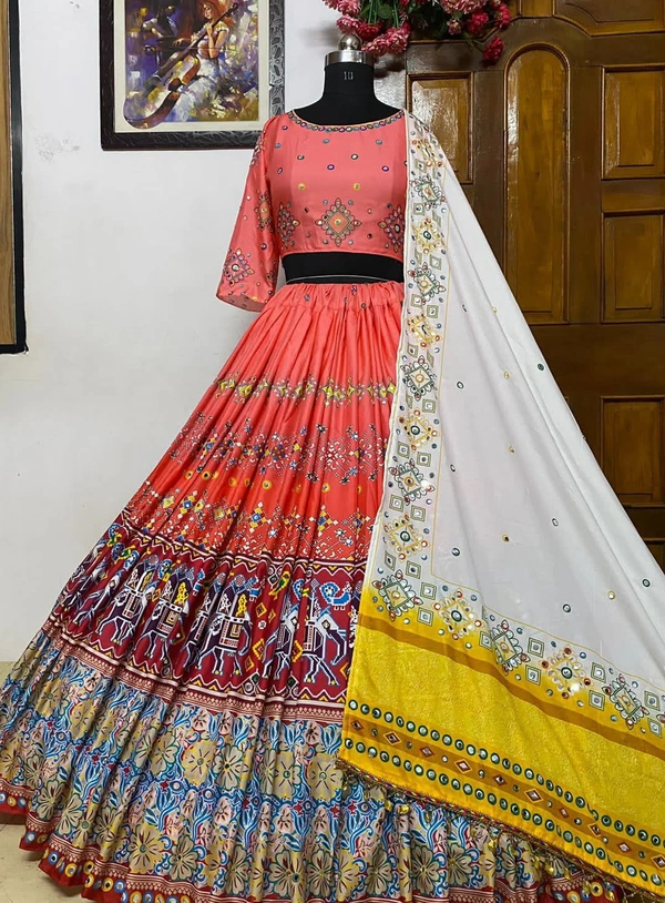 *LC 982*❤️PRESENTING NEW DESIGNER PRINTED LAHENGA CHOLI❤️(am)