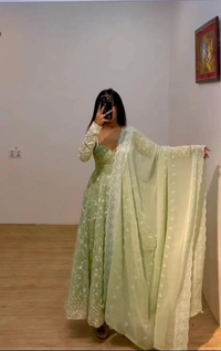 👉👗💥*Launching New Designer Party Wear Look Embroidery Siquence Work with Dupatta*💥👗(am)
