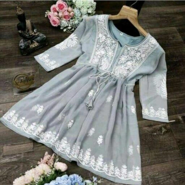 🌟 *Anarkali Top Vol-1⃣* 🌟(am) - XXL, Silver
