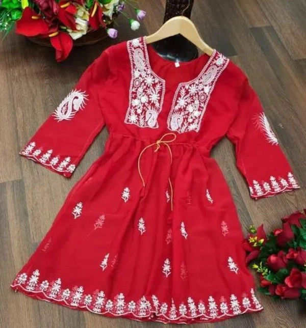 🌟 *Anarkali Top Vol-1⃣* 🌟(am) - XL, Red