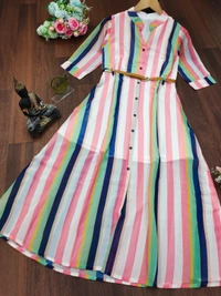 *X-Lady launching kurtis with belt 😍*(am) - Tickle Me Pink, Xl. (42)