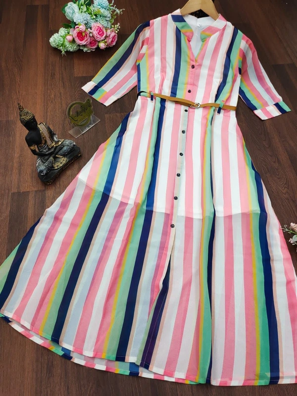 *X-Lady launching kurtis with belt 😍*(am) - Tickle Me Pink, Xl. (42)
