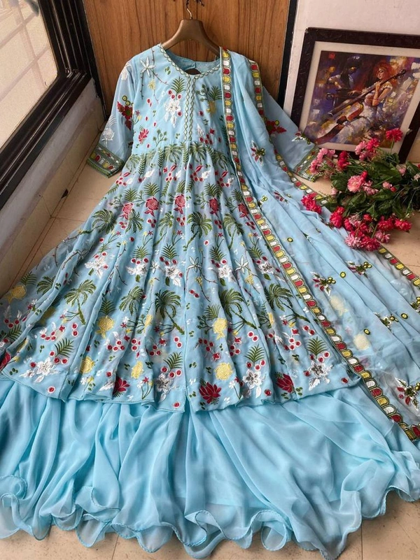 *LC 1033**PRESENTING NEW DESIGNER INDO WESTERN(am)