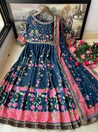 VF 171♥️ PRESENTING NEW DESIGNER PRINTED ANARKALI GOWN ♥️(am)