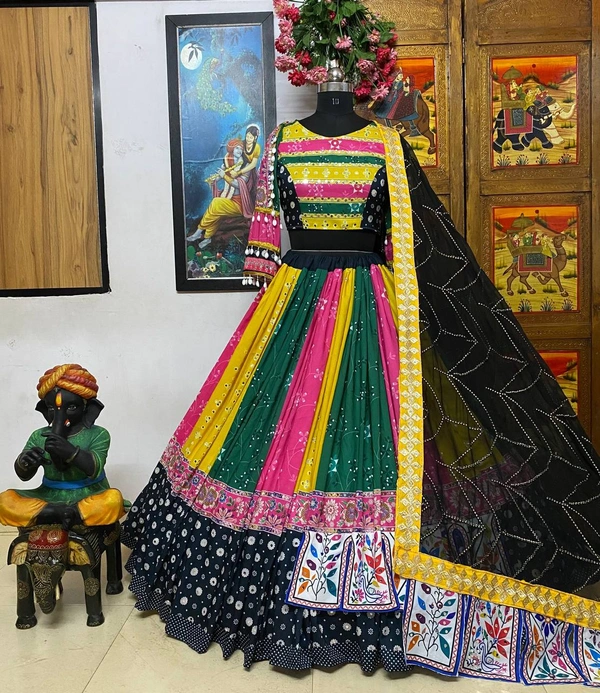 ALC 009*❤️PRESENTING NEW DESIGNER PRINTED LAHENGA CHOLI❤️(am)