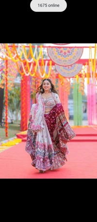*LC 1042*❤️PRESENTING NEW DESIGNER PRINTED LAHENGA CHOLI❤️(am)
